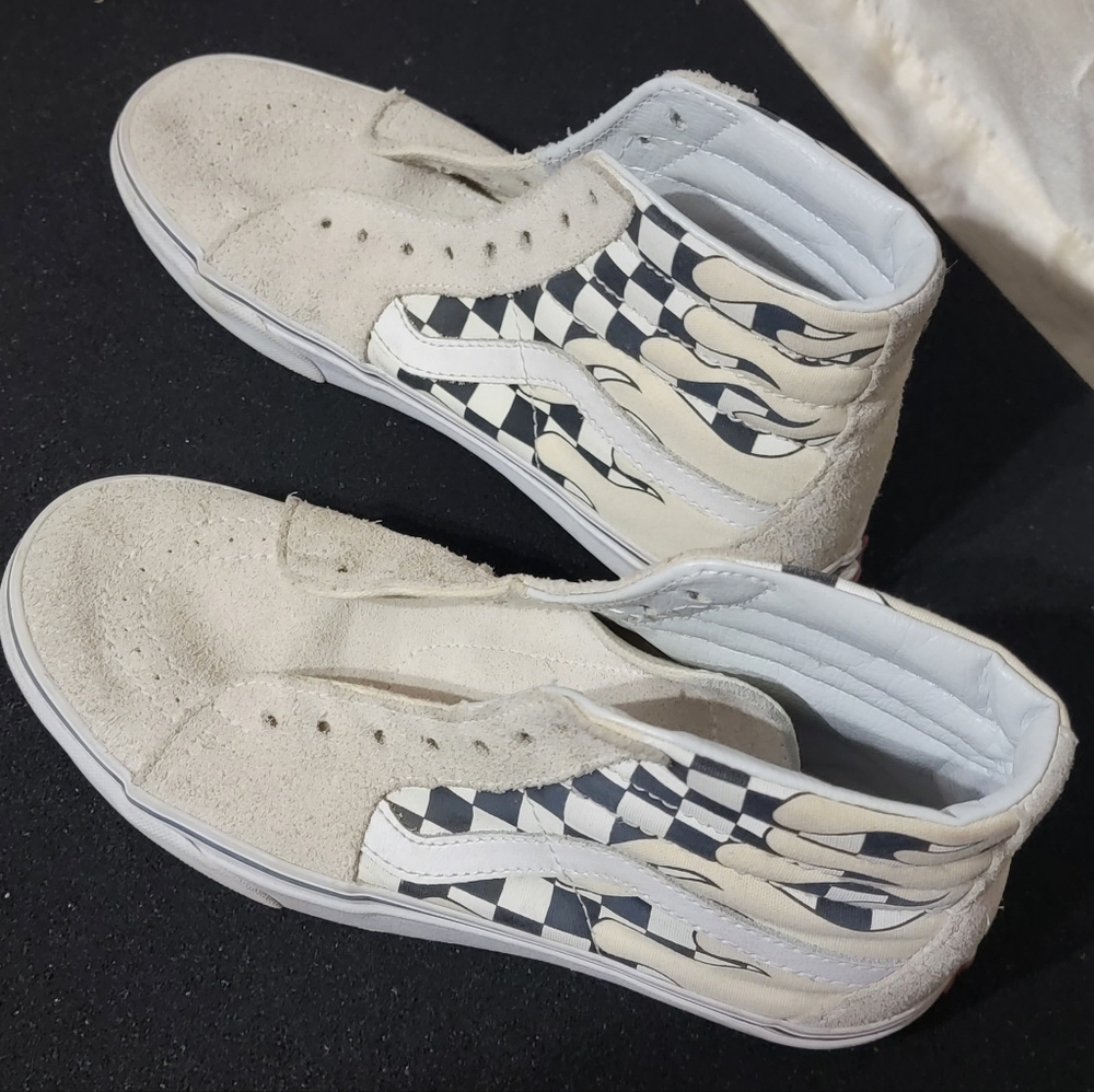 Vans White Flame